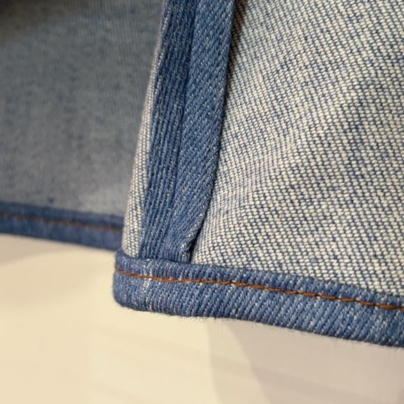 GIULIVA- Cotton/Linen Denim A-Line Skirt- Made in Italy 🇮🇹 - Picture 5 of 10